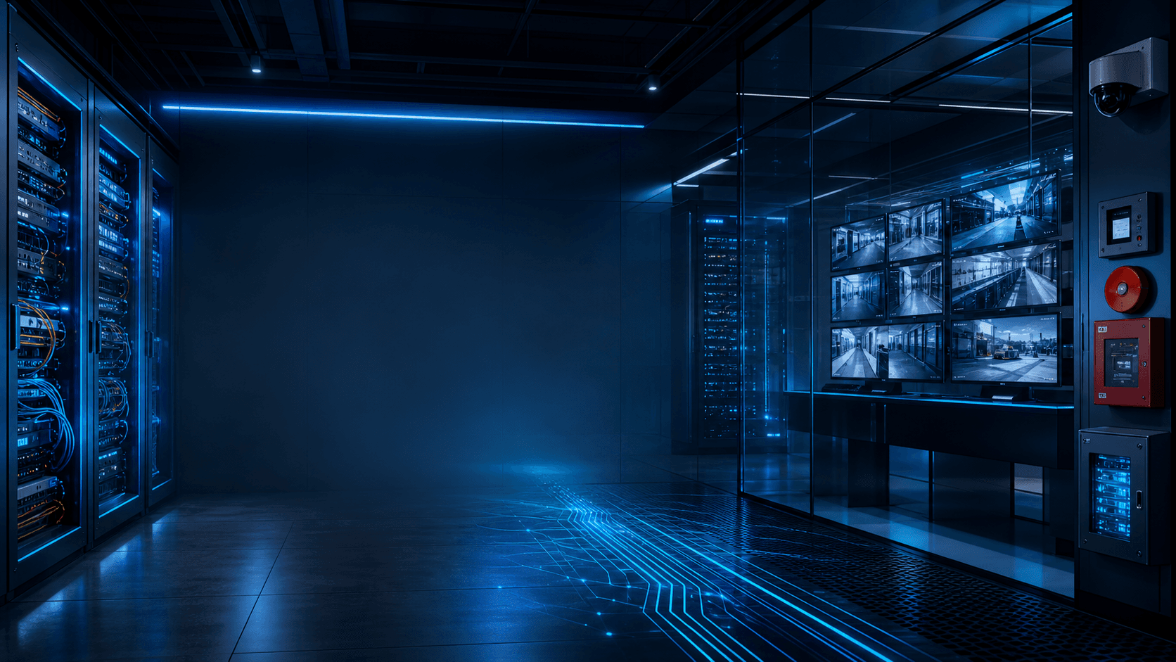 Enterprise IT infrastructure background